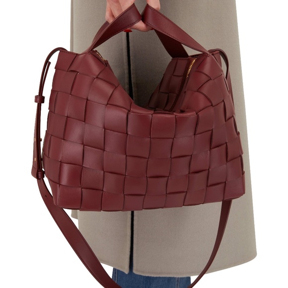 Bottega Veneta Handbags - BOTTEGA VENETA Bowling Cassette Barolo Woven Leather Medium Bag